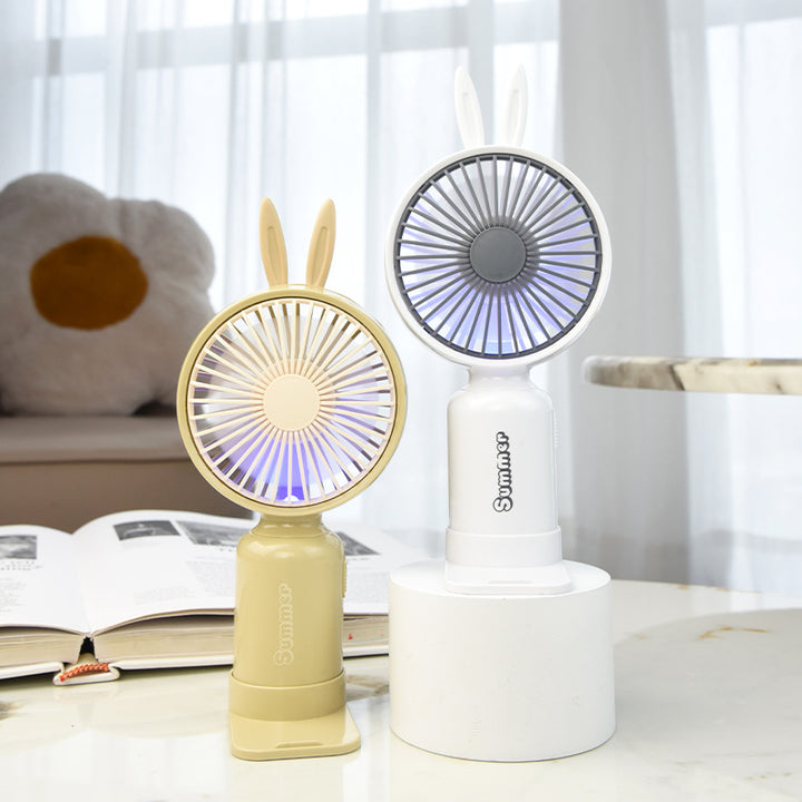 Portable Deer-Themed Handheld Cooling Fan Bowlift