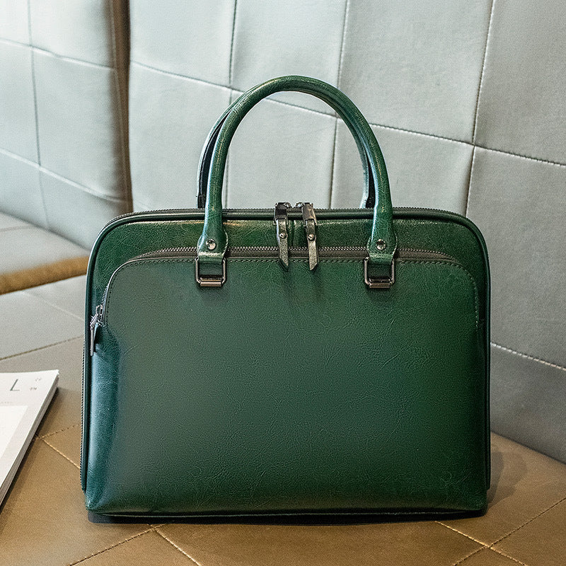 Elegant Business Bag with Structured Design Bowlift