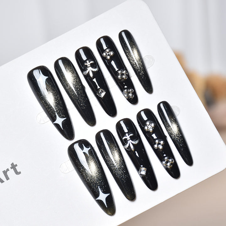 Glamorous Decorative Press-On Nail Art Bowlift