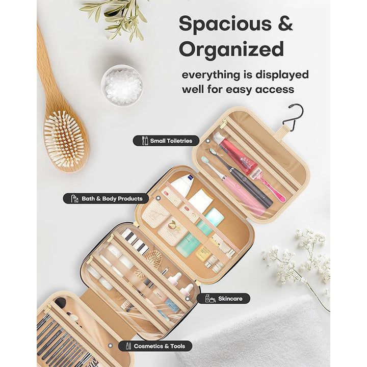 Elegant cosmetic organizer bag Bowlift