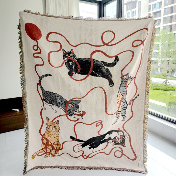 Decorative Pet-Themed  Throw Blanket