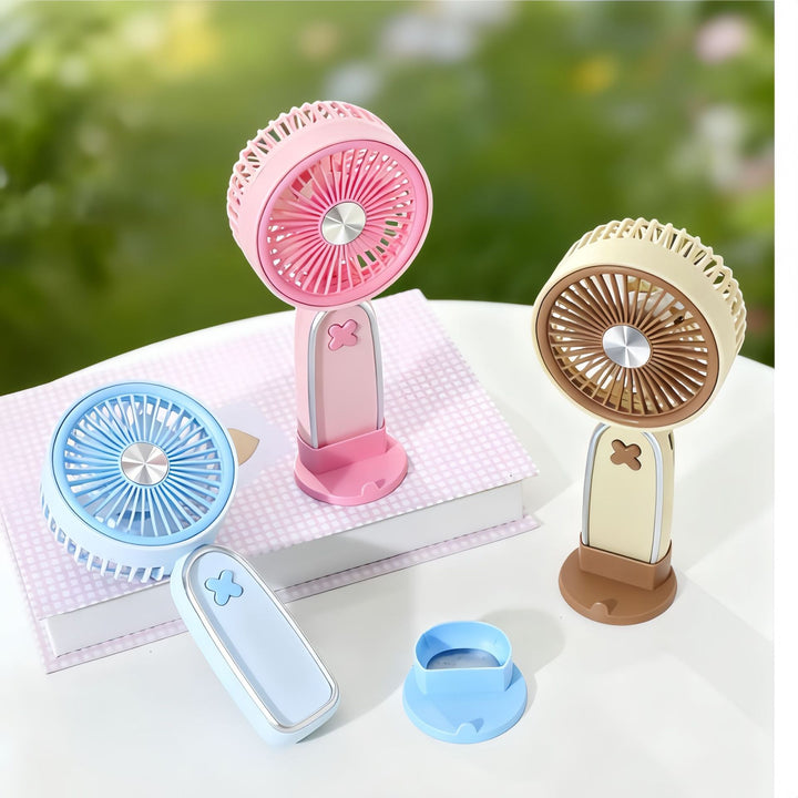 Ladies Portable Mini Fan with Ergonomic Design Bowlift