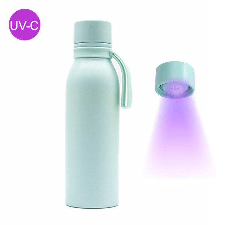 Women's UV Disinfection Water Bottle with LED Display and USB Port Bowlift