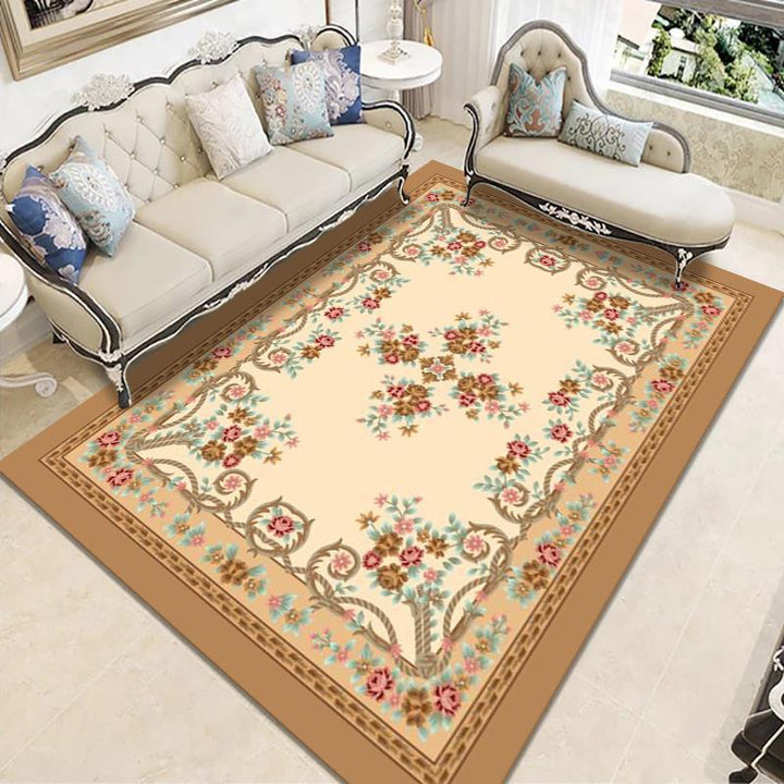 Elegant Floral Woven Area Rug