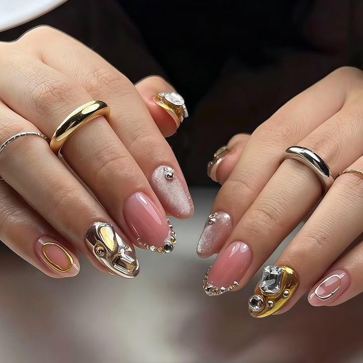 Decorative Handcrafted Nail Art Extensions Bowlift