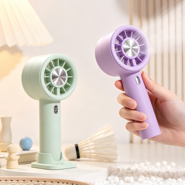 Women portable hand fan with variable speed control Bowlift