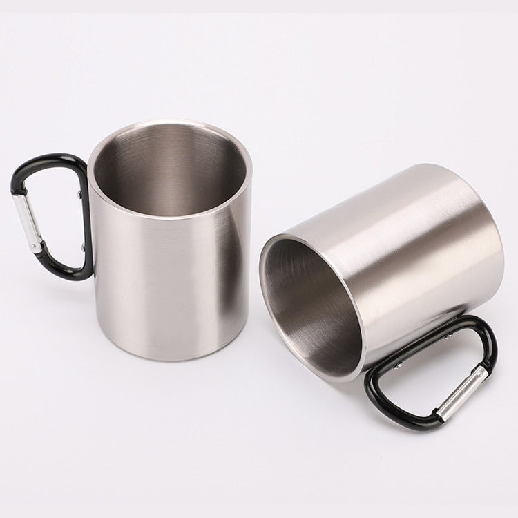 Women's Stainless Steel Coffee Mug with Carabiner Handle Bowlift