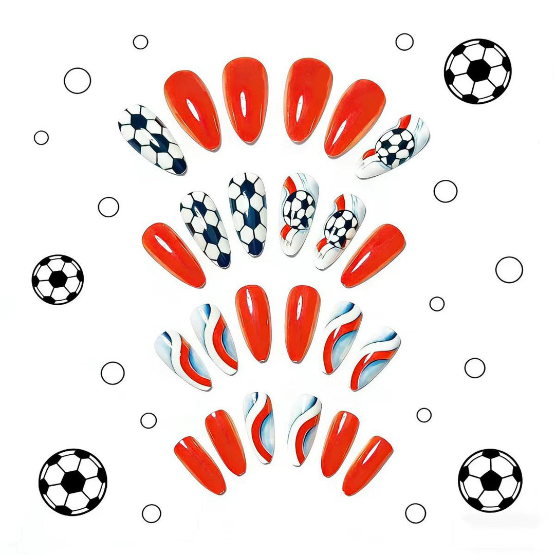 Sporty Soccer-Themed Nail Art Bowlift