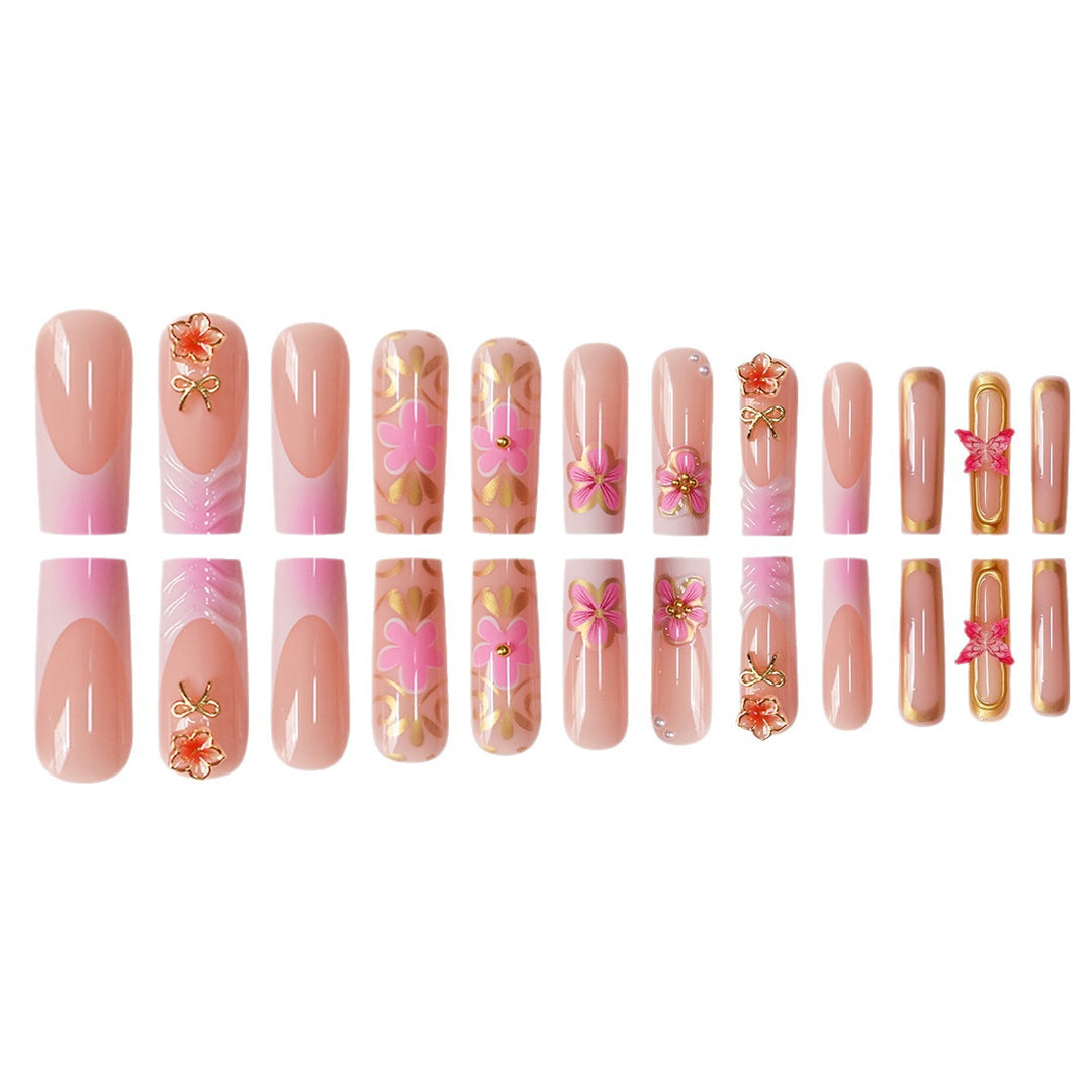 Decorative Floral Nail Art Design Bowlift