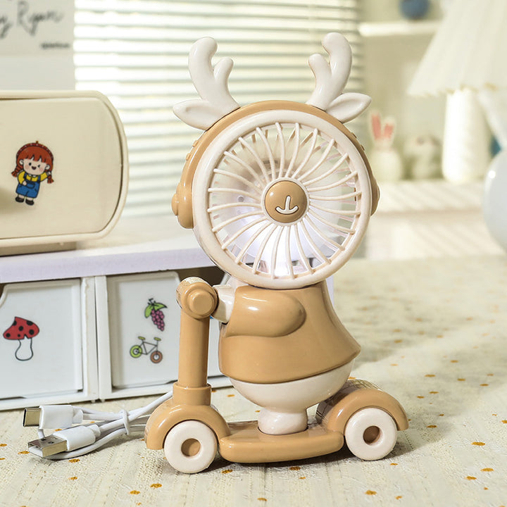 Ladies creative handheld fan in cute animal design Bowlift