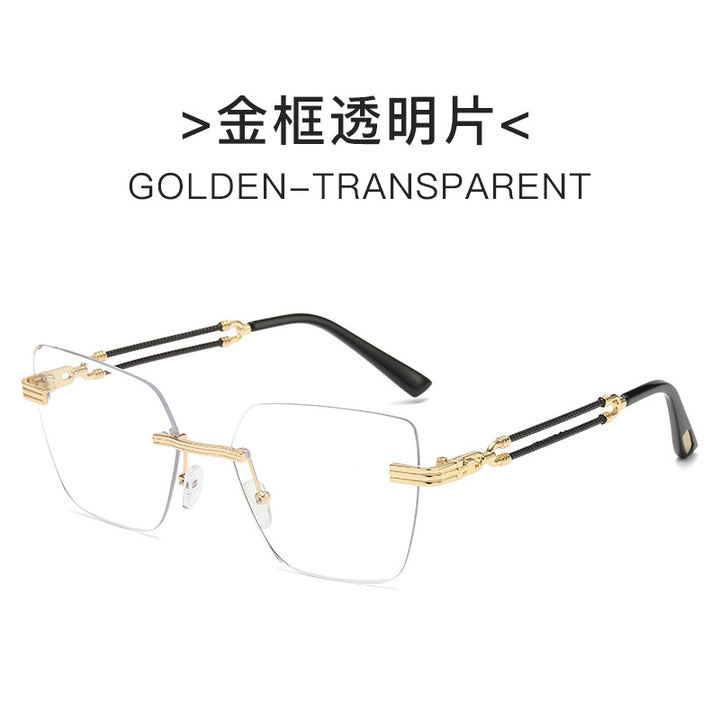 Ladies Designer Glasses with elegant and transparent metal frame Bowlift