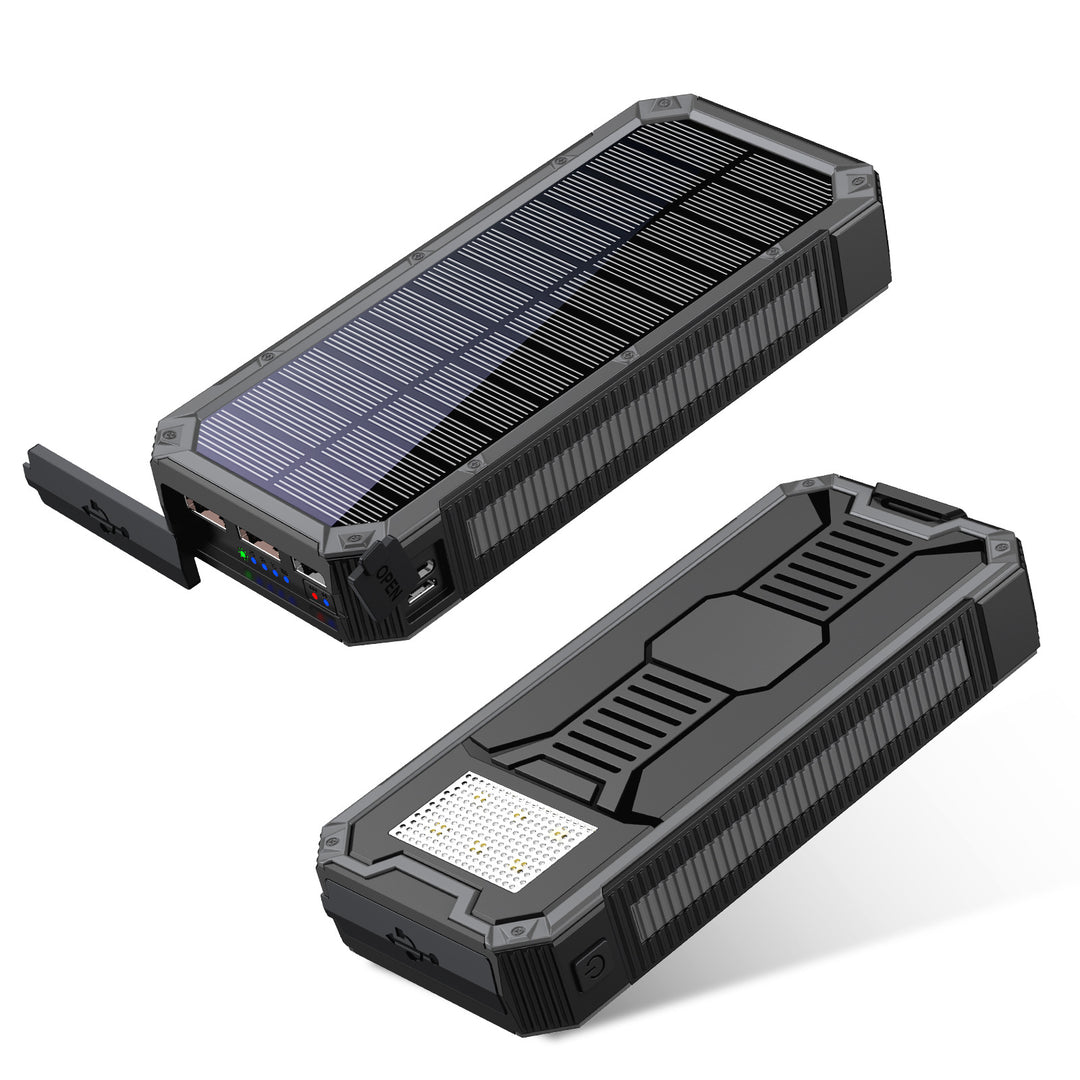 Portable solar power bank with high-load design and multiple outputs Bowlift