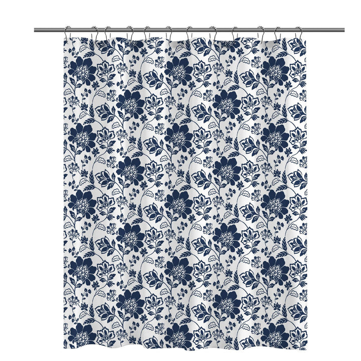 Floral Patterned Shower Curtain Bowlift