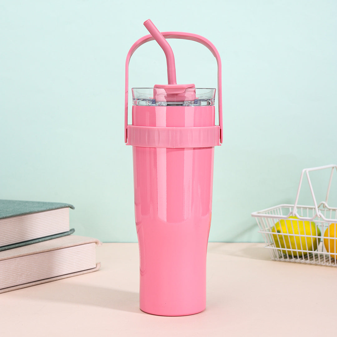 Women's drinking cup with straw Bowlift
