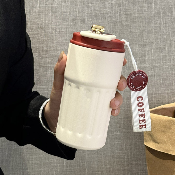 Ladies Insulated Coffee Mug with practical folding lid Bowlift