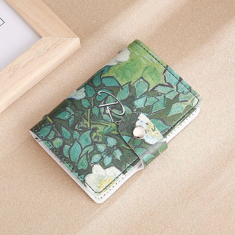 Elegant Rose Print Wallet Bowlift