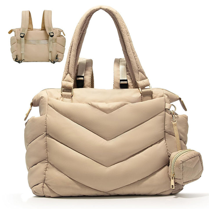 Padded shoulder bag with versatile carrying system Bowlift