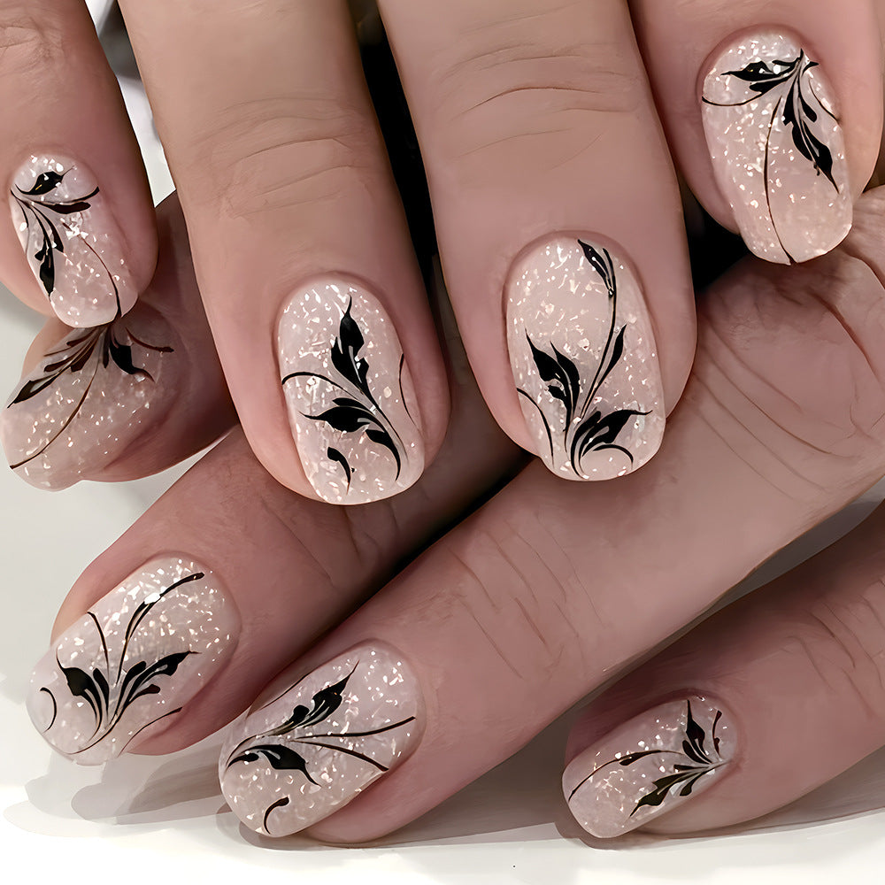 Floral Gel Nail Art Design Bowlift 1787542888