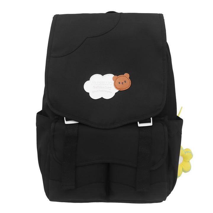 Casual Floral Accent School Backpack Bowlift