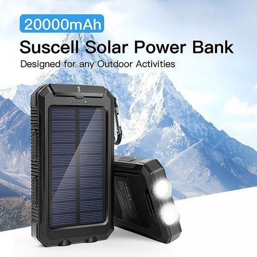 Solar-powered power bank with dual USB connection Bowlift
