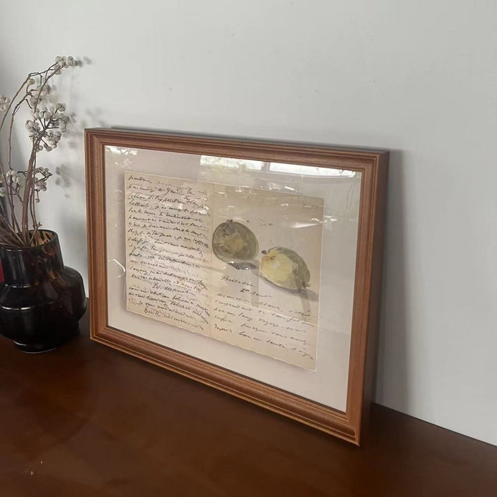 Vintage Botanical Illustration Framed Art