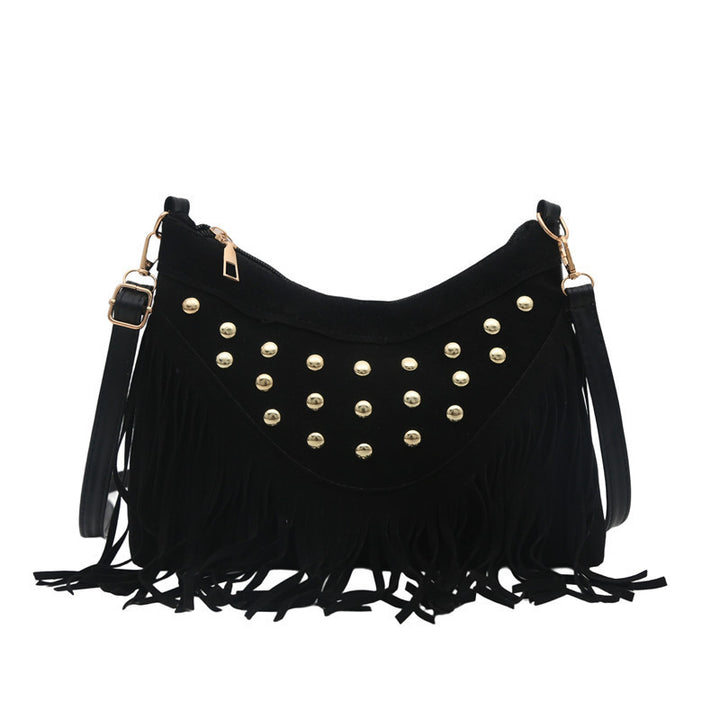 Bohemian Fringe Detail Crossbody Bag Bowlift