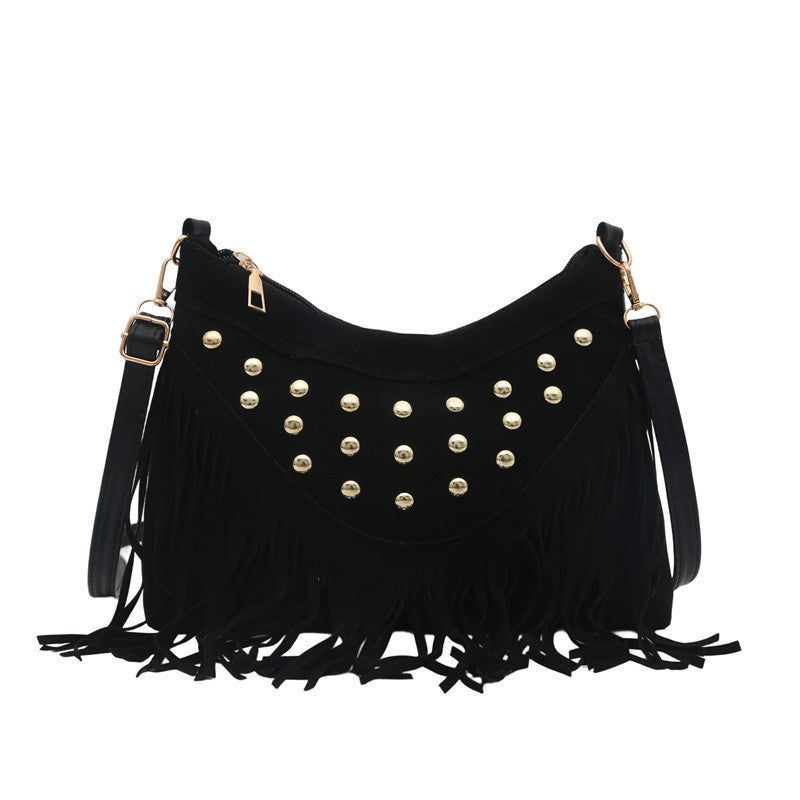 Decorative Fringe Crossbody Bag Bowlift