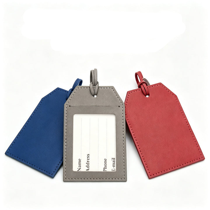 Premium Leather Travel Luggage Tag Bowlift