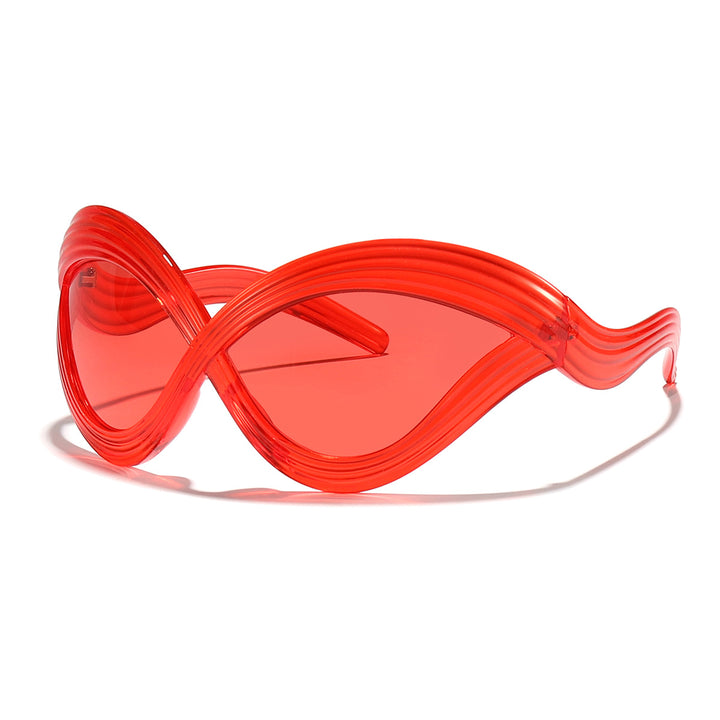 Women's fashionable sunglasses with innovative wave frame Bowlift