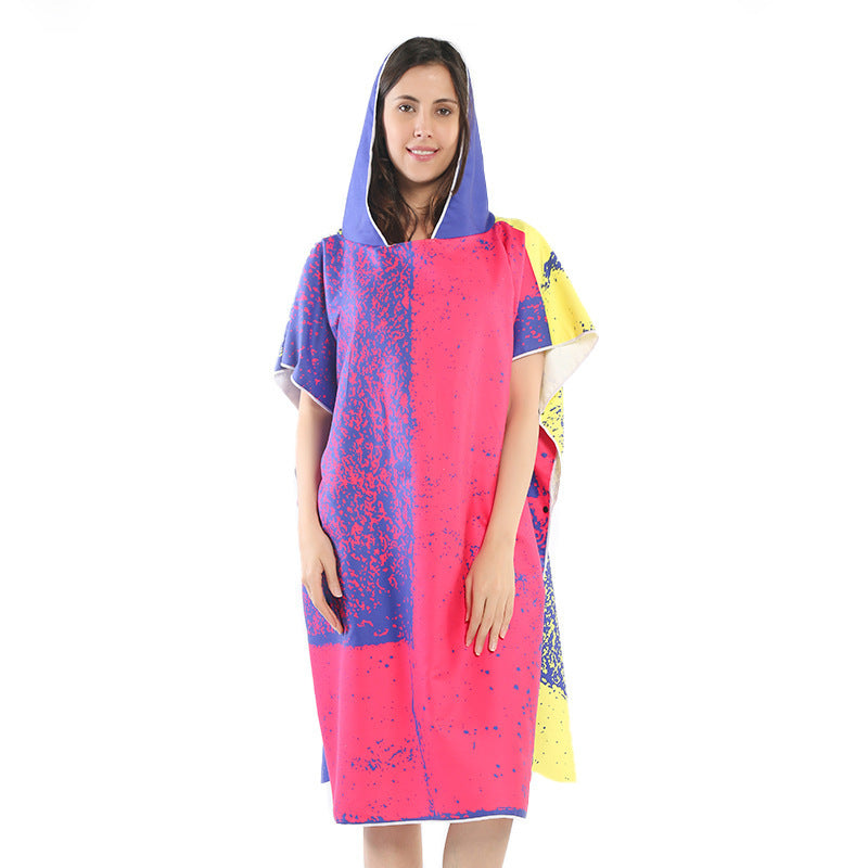 Beach dress with tropical print Bowlift
