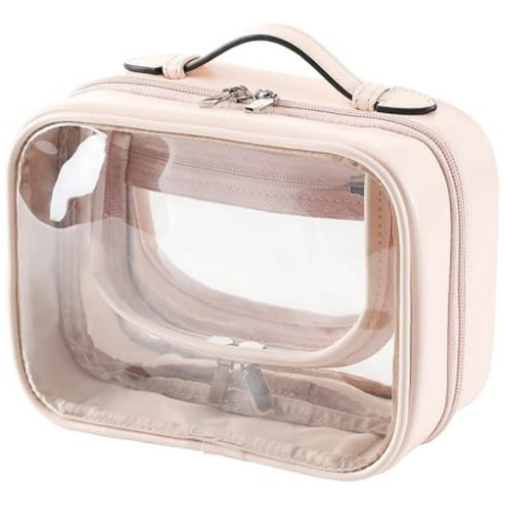 Cosmetic storage bag with transparent compartments Bowlift