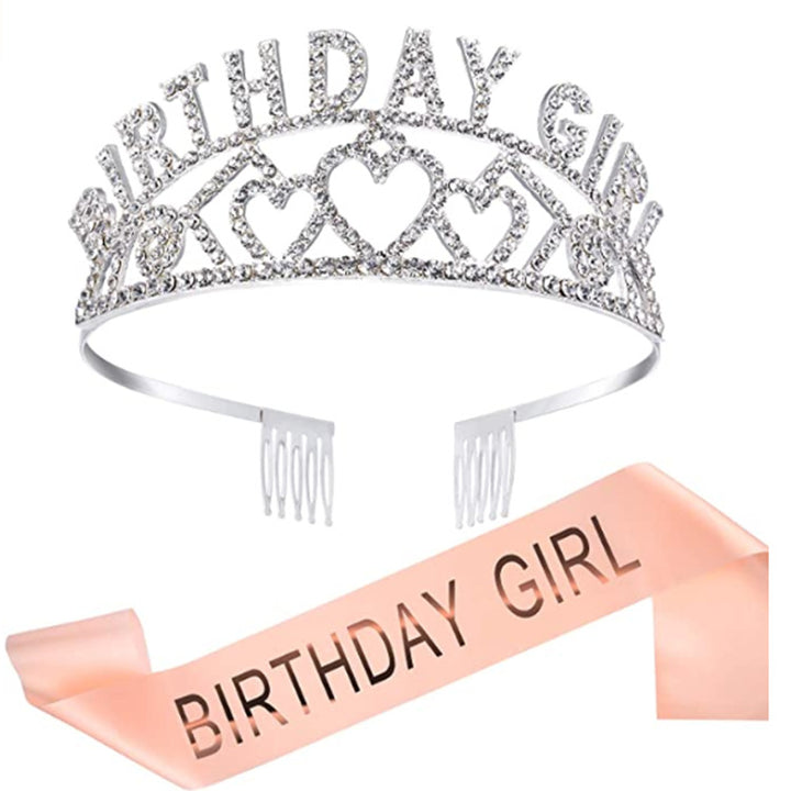 Ladies Glittering Birthday Crown Bowlift
