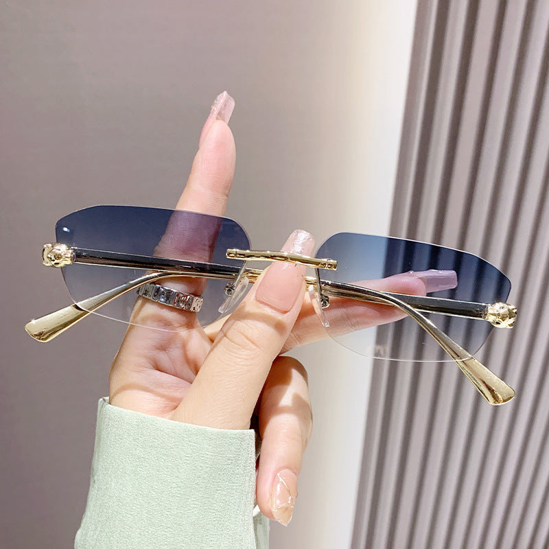 Women elegant half-frame sunglasses Bowlift