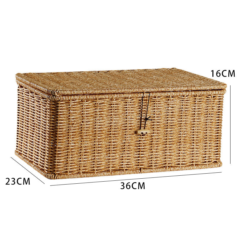 Handcrafted Wicker Storage Basket Bowlift
