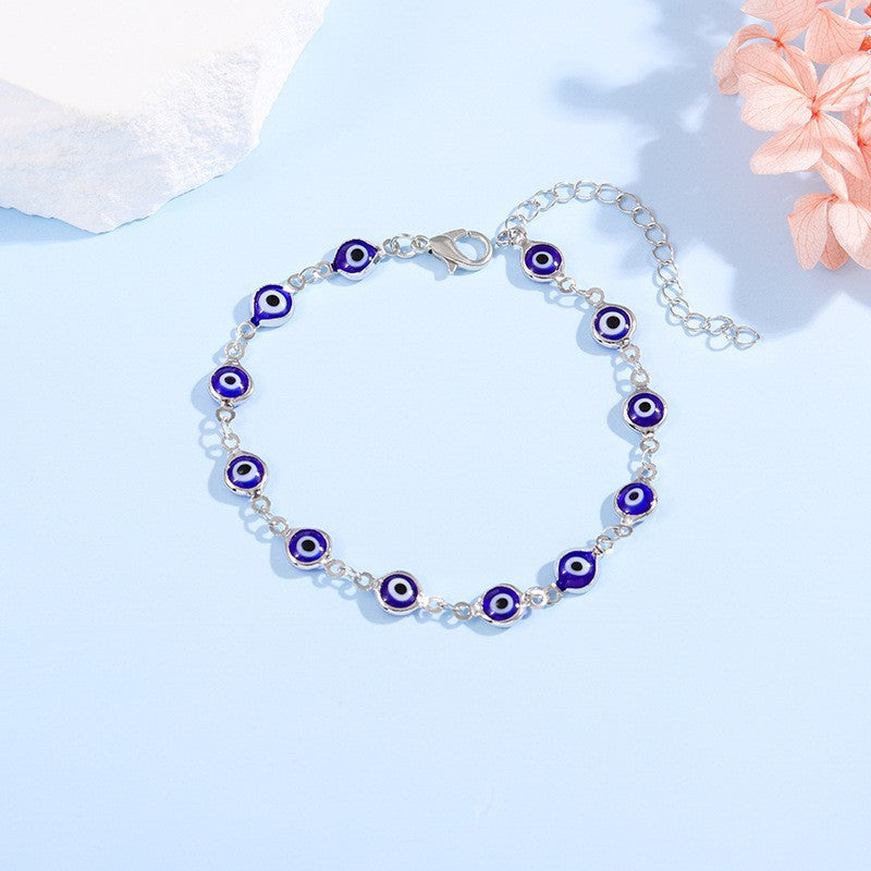 Decorative Evil Eye Charm Bracelet Bowlift