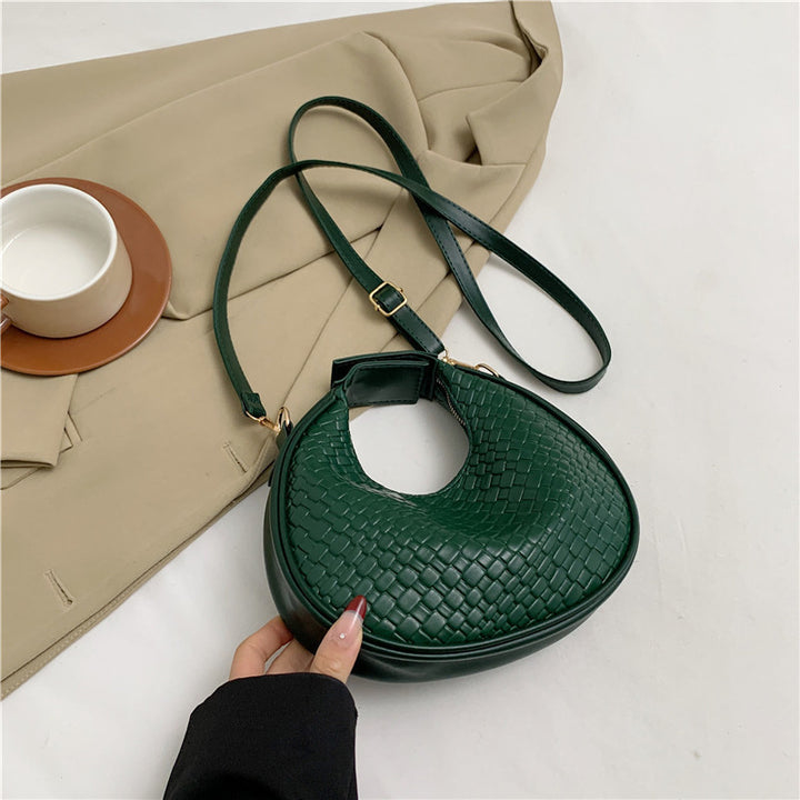 Textured Woven Crossbody Bag Bowlift