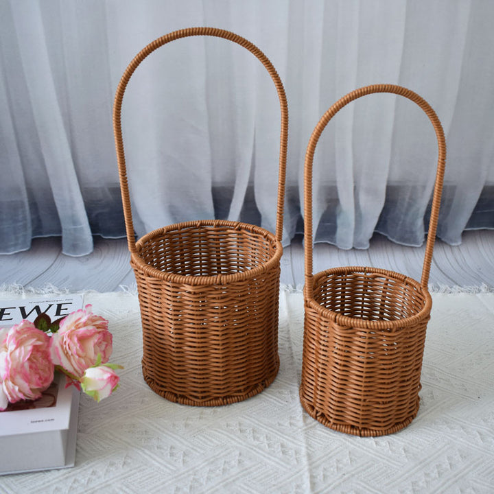 Handcrafted Natural Woven Storage Baskets Bowlift
