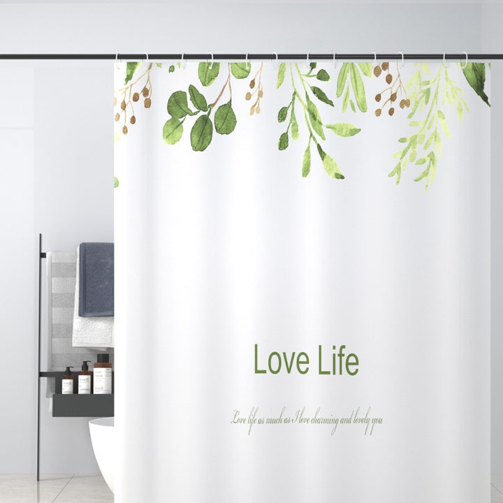 Tropical Cactus-Themed Shower Curtain Bowlift
