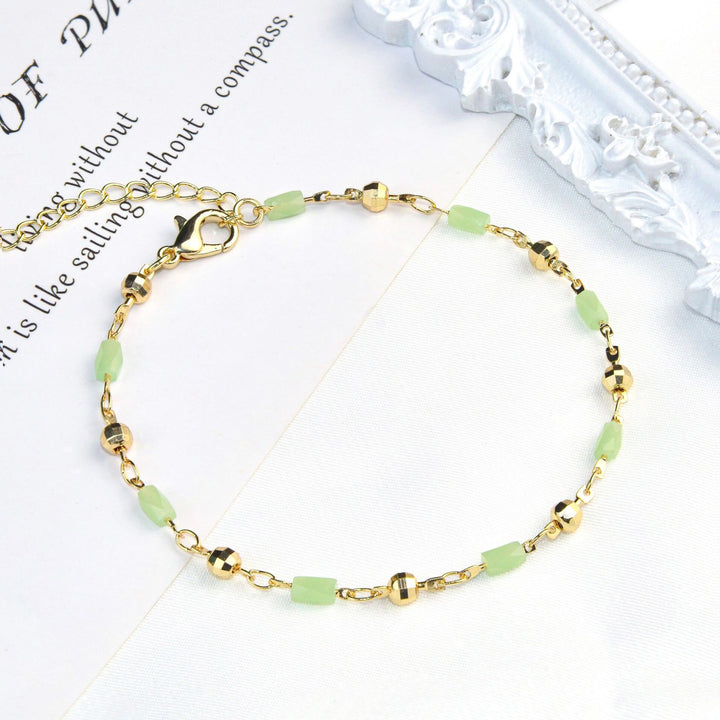 Beaded Charm Anklet Bowlift