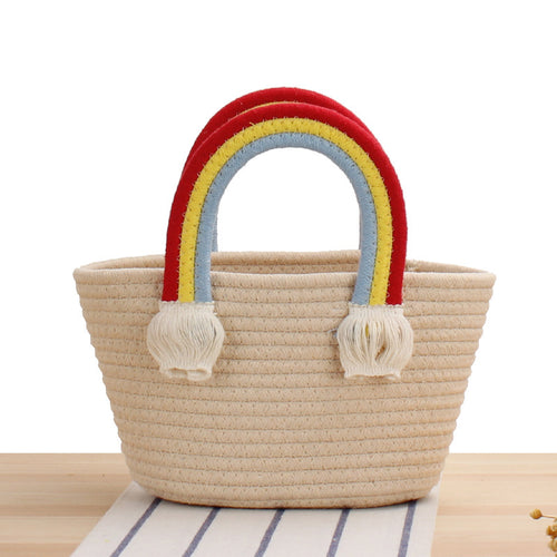 Handbag In Cheerful Rainbow Design Bowlift