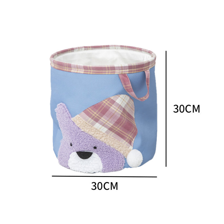 Practical storage basket with animal motif