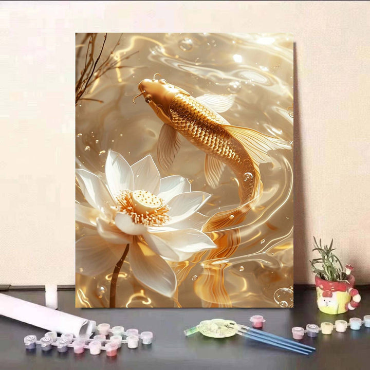 DIY Koi Fish and Water Lily Painting Kit Bowlift