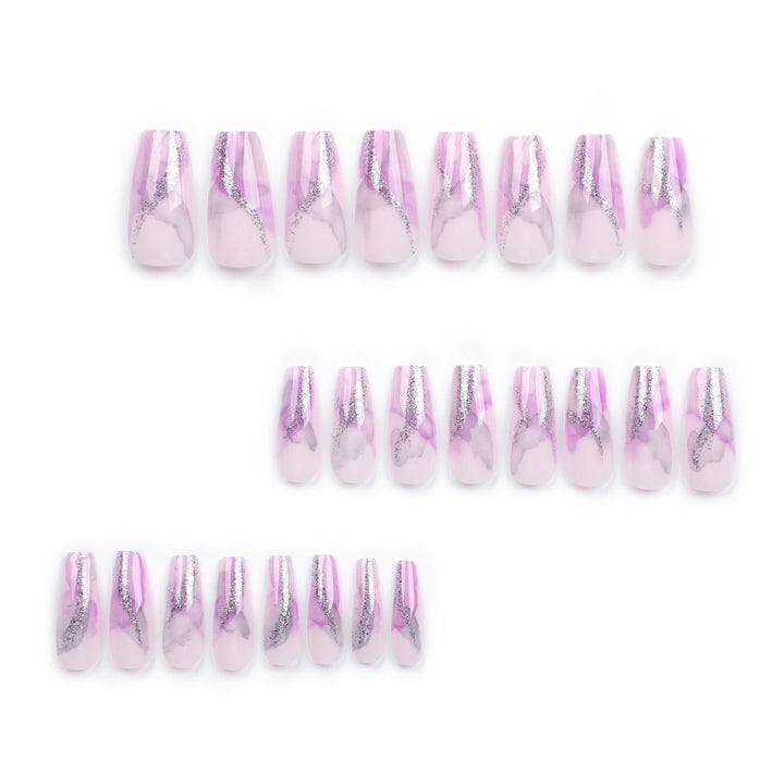 Artful Nail Art with Glitter Details Bowlift