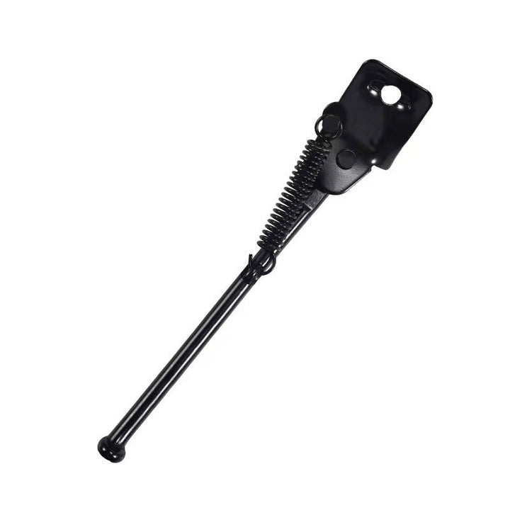 adjustable sixteen inch spring-loaded single-leg bicycle kickstand with sturdy mounting bracket Bowlift