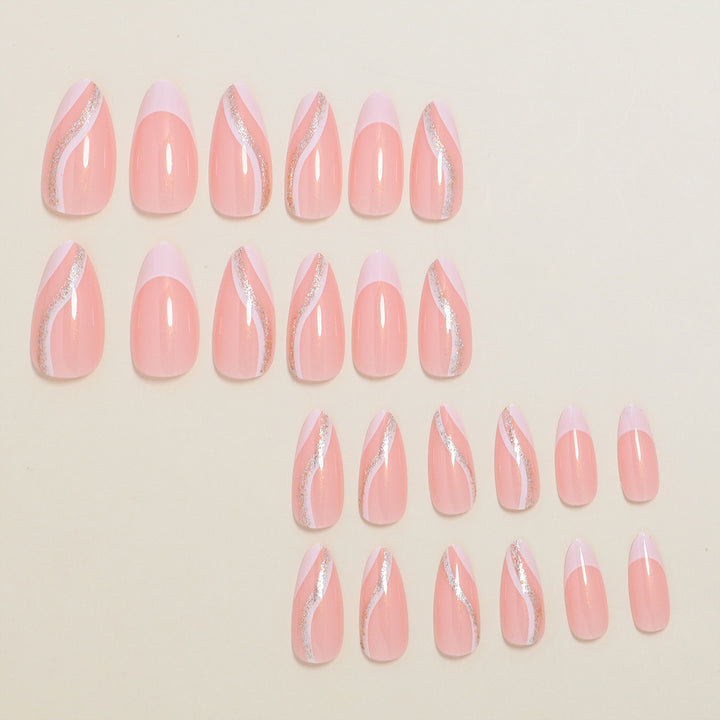 Stylish Press-On Nail Set Bowlift