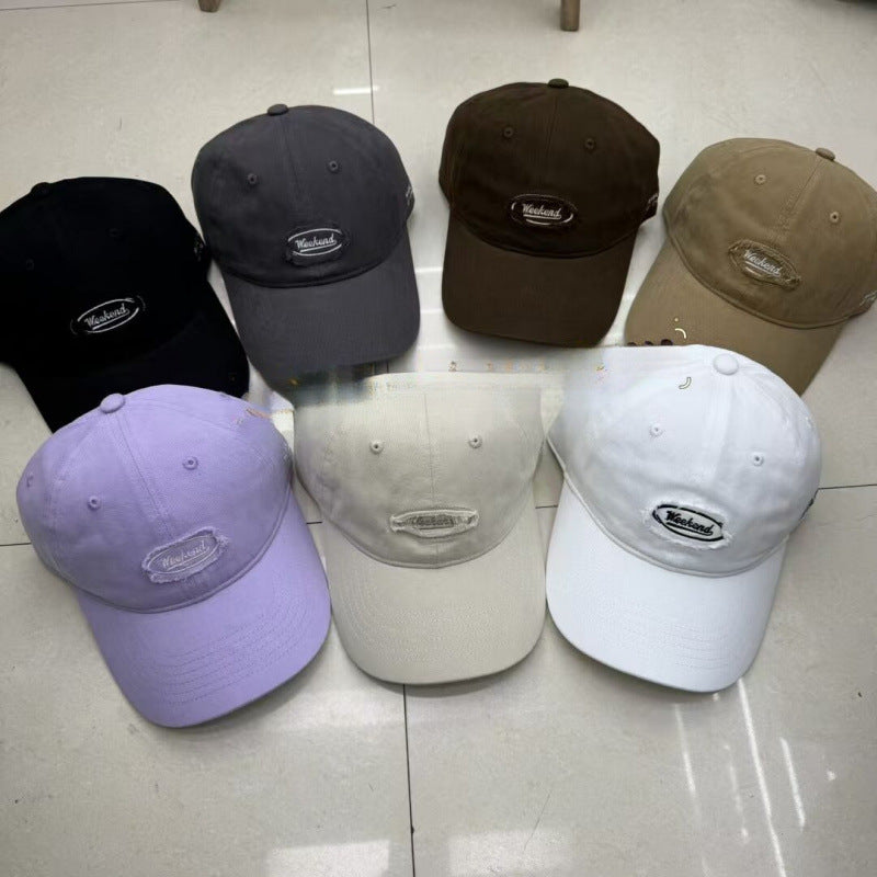 Men's Casual Distressed Embroidered Baseball Cap Bowlift