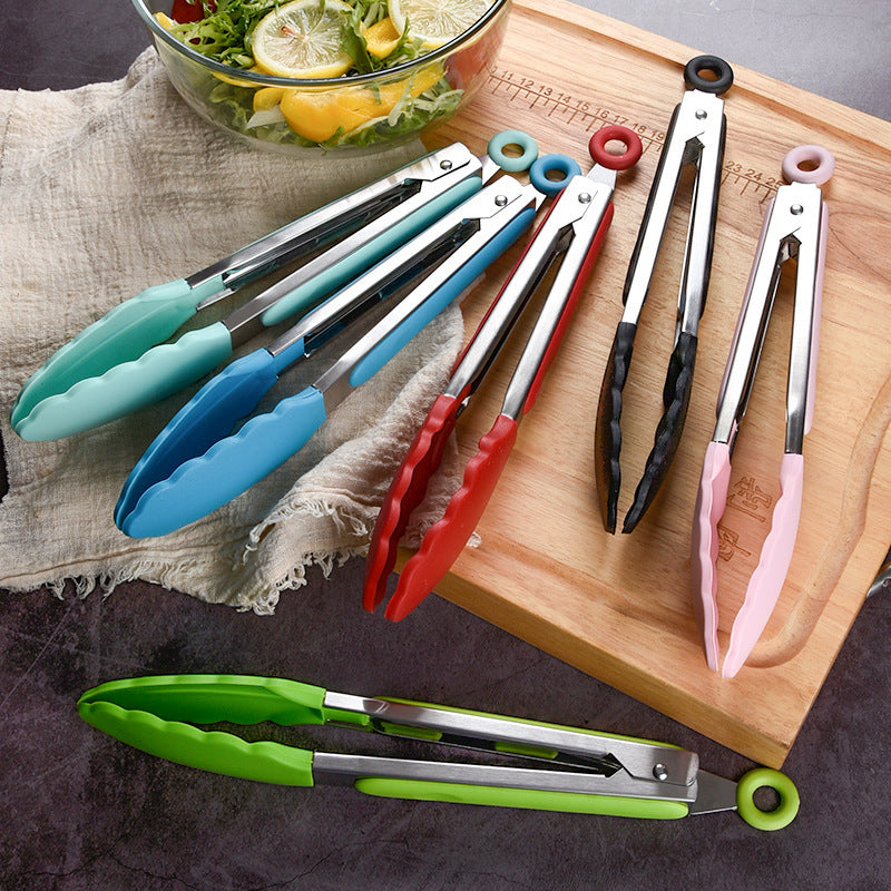 Multifunctional Silicone Kitchen Tongs with Ergonomic Handle Bowlift