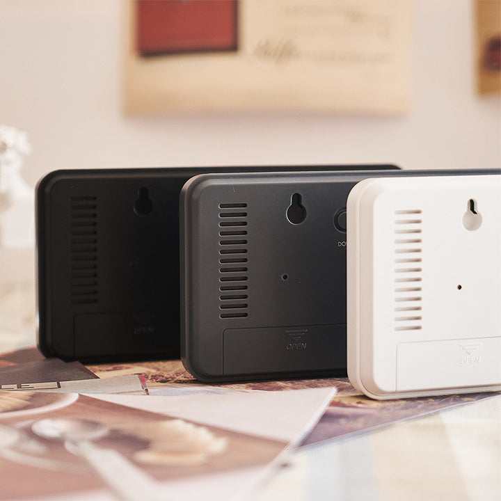 Digital LED Alarm Clock in Minimalist Design Bowlift