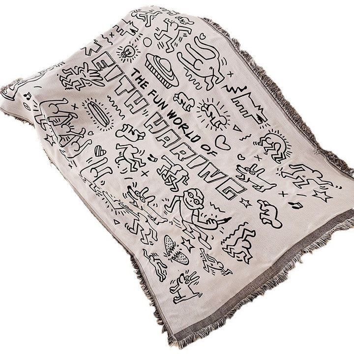 Whimsical Artistic Tapestry Throw Blanket