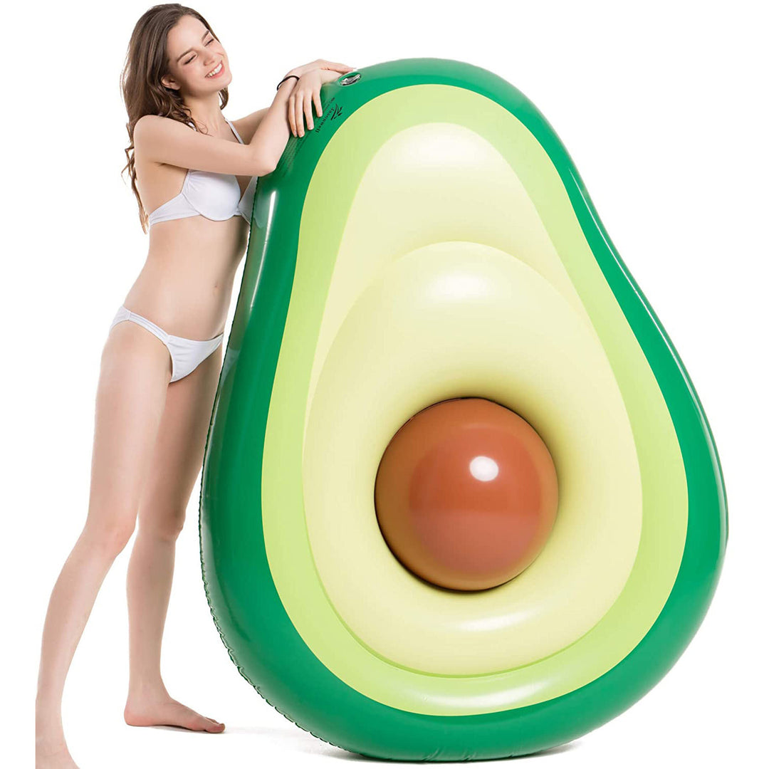 Women inflatable avocado swimming lounger Bowlift